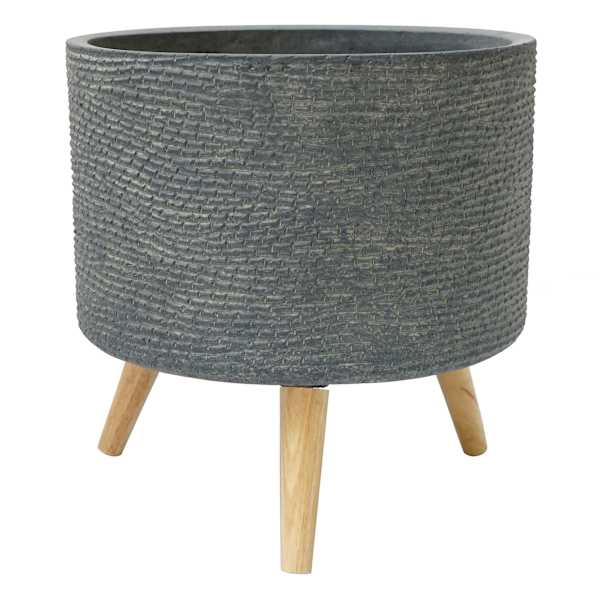 Ty Pennington Clarksville Grey Planter Stand, 9"