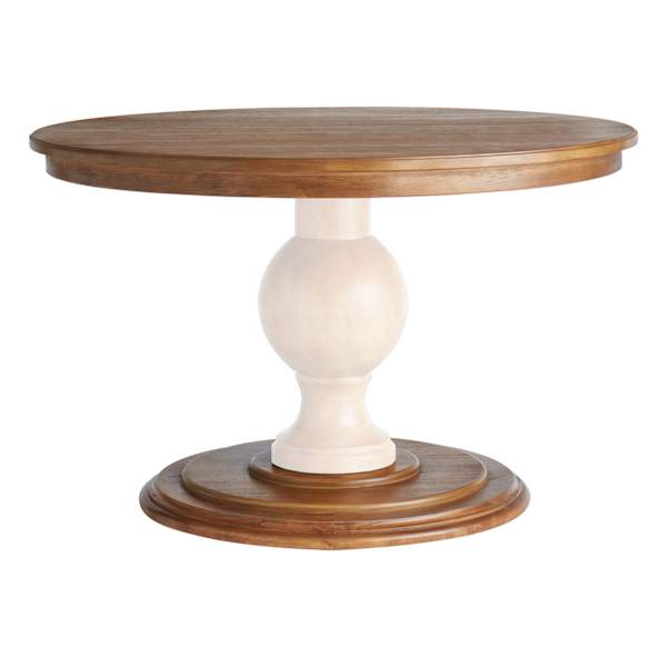 Honeybloom Penelope Wooden Dining Table Top & Base (Pedestal Sold Separately)