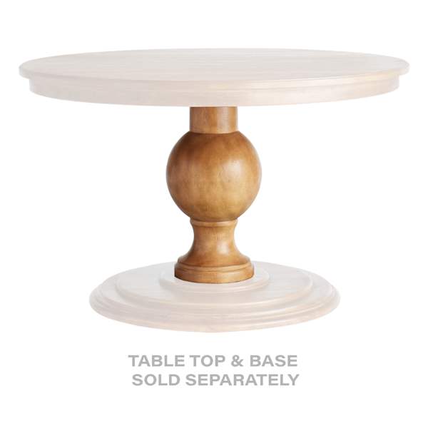 Honeybloom Penelope Dining Table Pedestal (Top & Base Sold Separately)