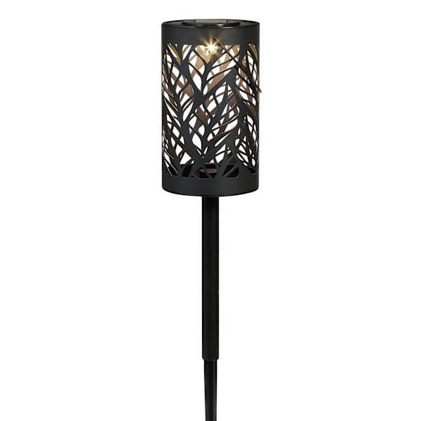 Solar Laser Cut Leaves Lantern Pathway Light