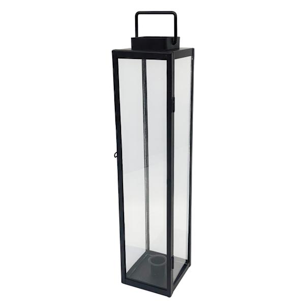 Metal & Glass Lantern, 3.2x14.5