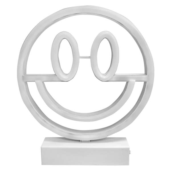 Neon Smiley Face Stand, 10"