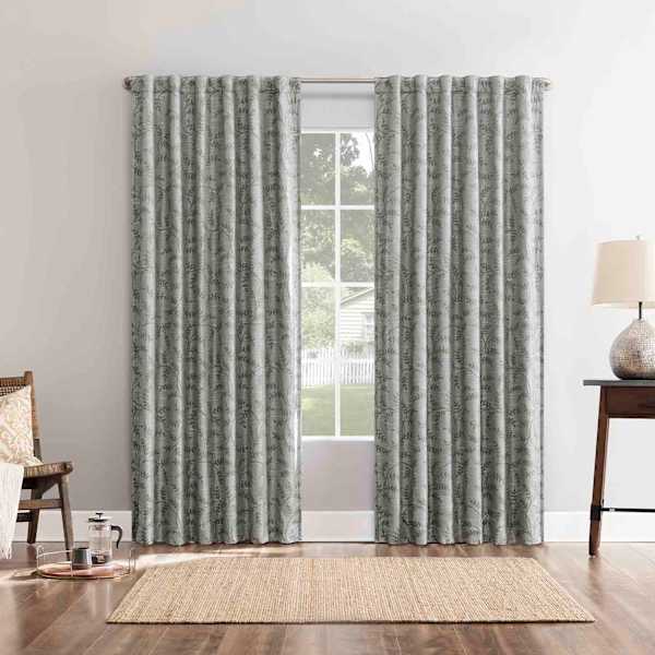 Dublin Grey Blackout Curtain Panel, 84"