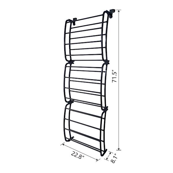 36-Pair Over The Door Shoe Organizer, Black