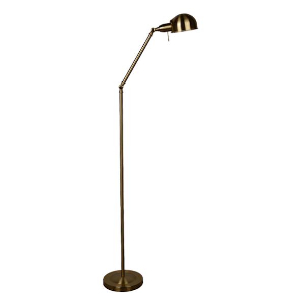 Honeybloom Antique Brass Pharmacy Task Lamp, 67"