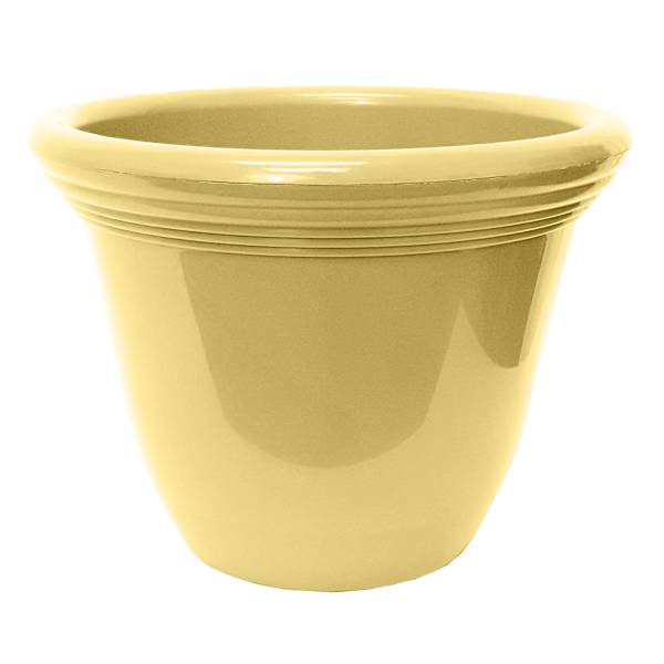 Honeybloom Light Yellow Capri Outdoor Planter, Medium