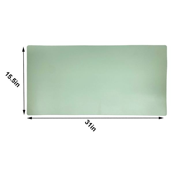 Mint Faux Leather Desk Pad, 31x15.5