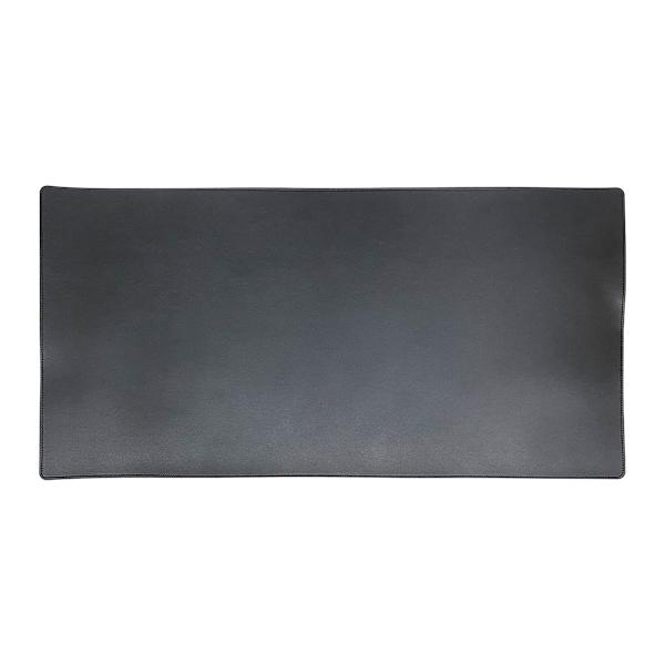 Black Faux Leather Desk Pad, 31x15.5