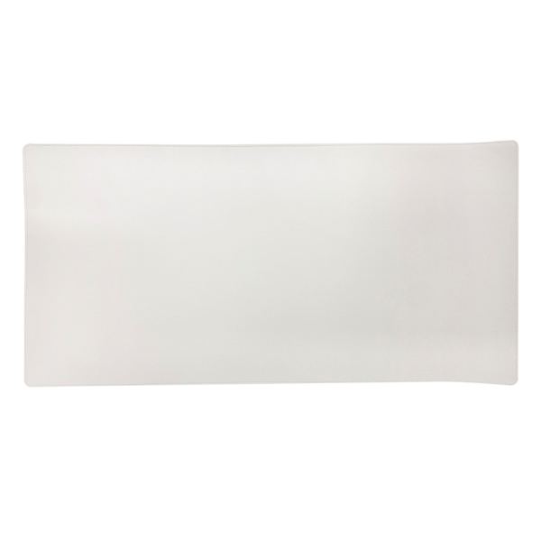 White Faux Leather Desk Pad, 31x15.5