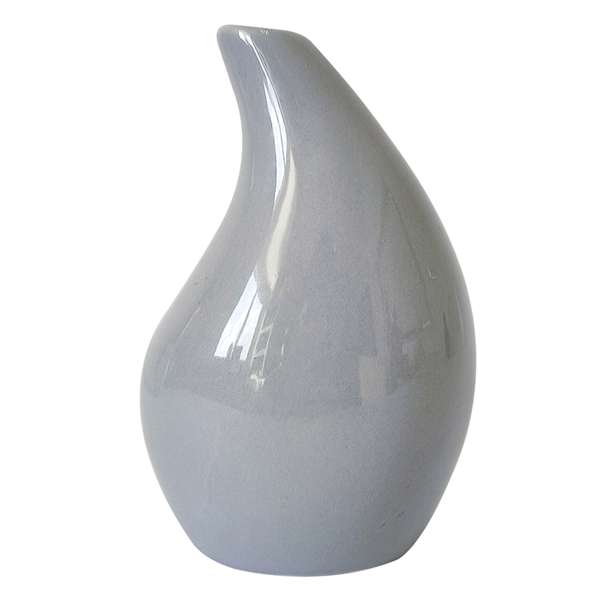 Blue Raindrop Ceramic Bud Vase, 5"