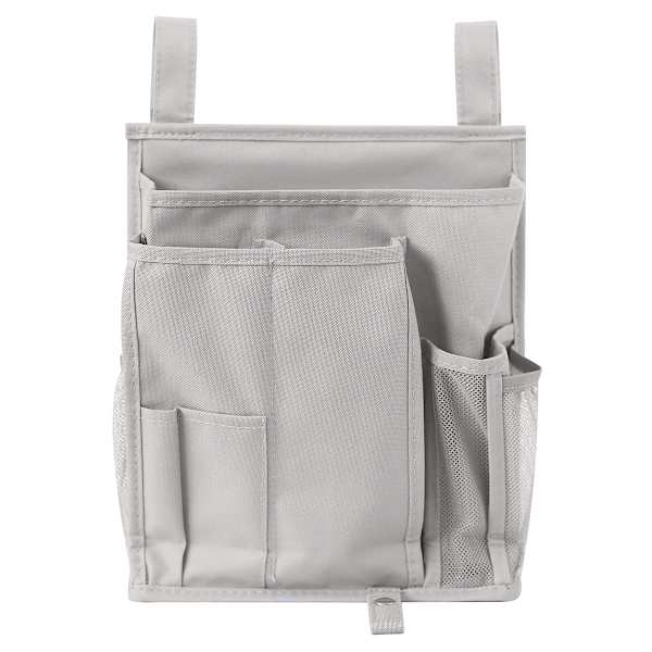 Grey Hanging Bedside Storage, Large