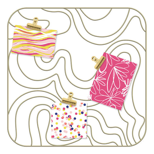 Oh Joy! Gold Metal Wavy Collage Picture Frame, 20"