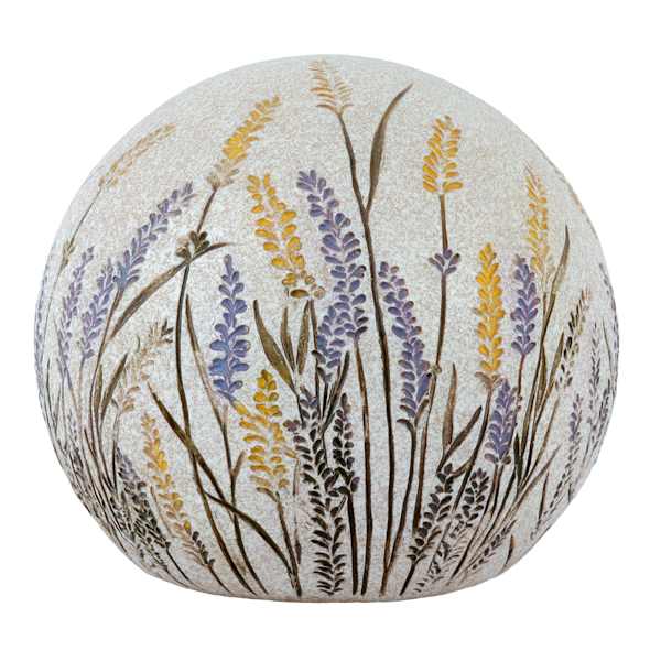 Floral LED Outdoor Garden Gazing Ball, Small