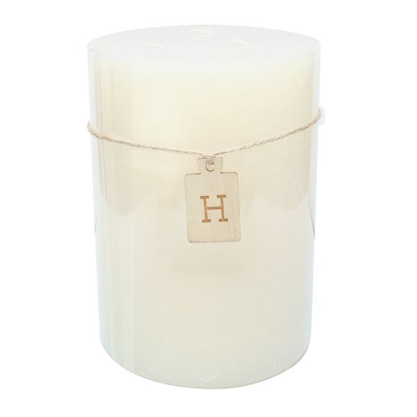 Honeybloom Ivory Unscented Pillar Candle, 6x8