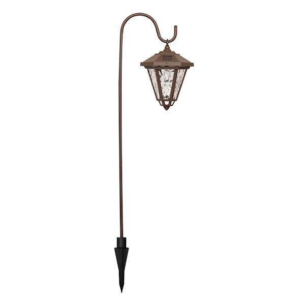 4-Pack Solar Brown Sheppard Hook Pathway Lights