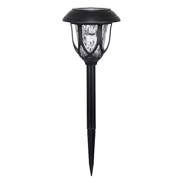 10-Lumen Solar Black Parisian Pathway Light