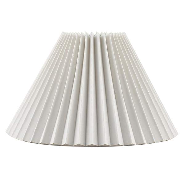 Honeybloom White Pleated Small Table Lamp Shade, 5x12x8