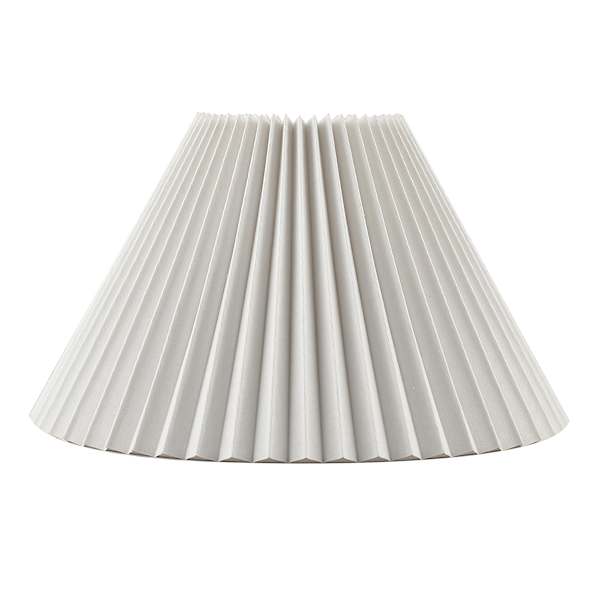 Honeybloom White Pleated Medium Table Lamp Shade, 6x14x9