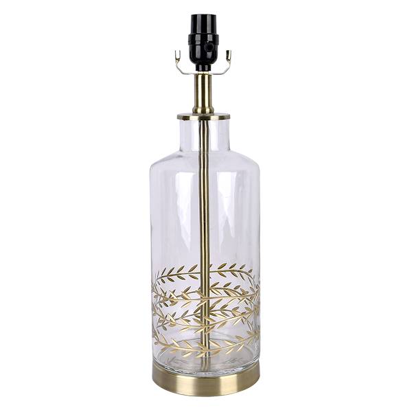 Providence Gold Glass Table Lamp Base, 19"