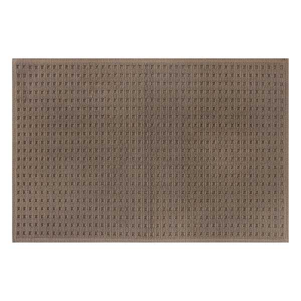 Crosby St. Taupe Waffle 100% Cotton Antimicrobial Bath Rug, 20x30