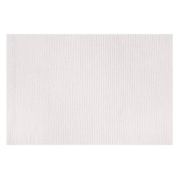 Honeybloom White Braided Cotton Bath Rug, 20x30