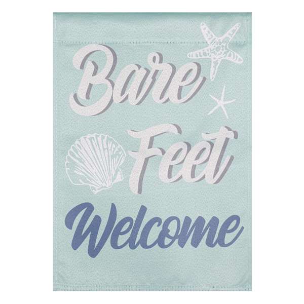 Ty Pennington Bare Feet Welcome Garden Flag, 18"