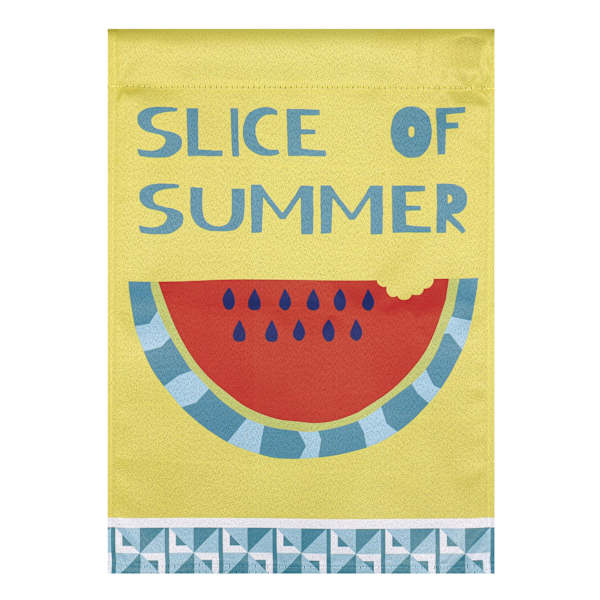 Sunny Club Slice Of Summer Garden Flag, 18"