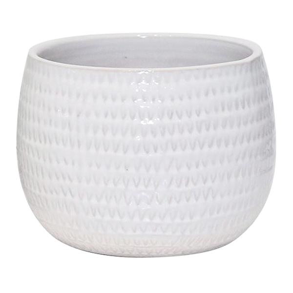 Found & Fable Indoor White Glazed Bennett Pot, 5.9"