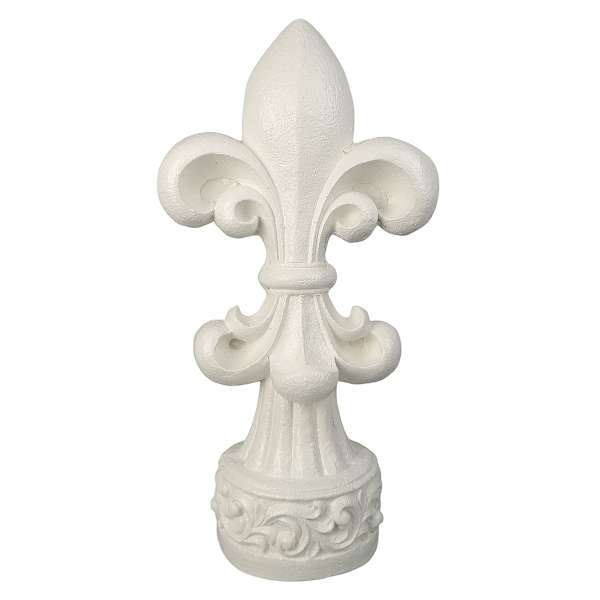 Providence White Finial Outdoor Garden Statue, 21.6"