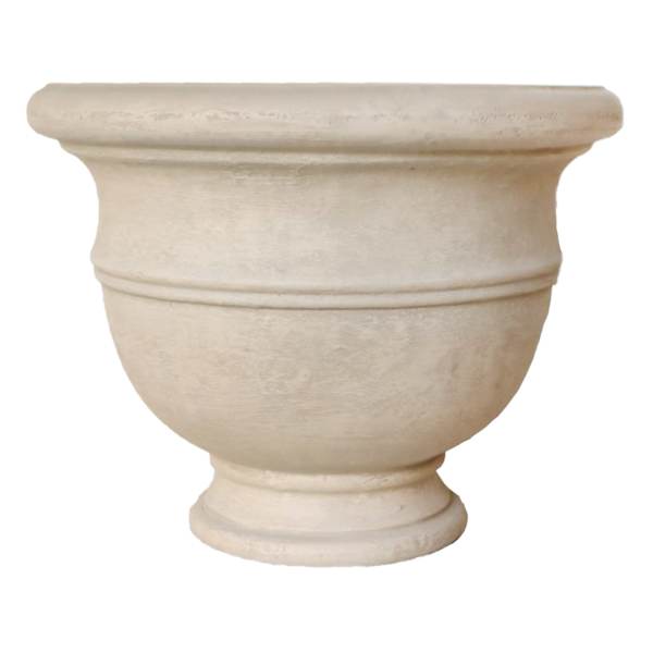 Isaac Polystone Urn, 19.7"