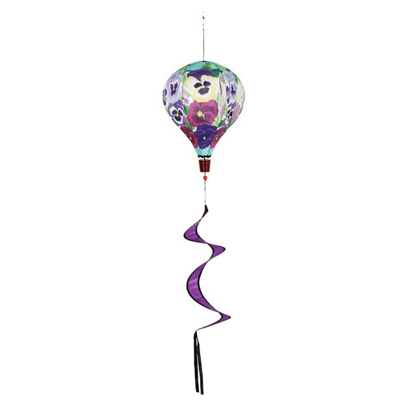 Pansy Balloon Hanging Wind Spinner, 55"