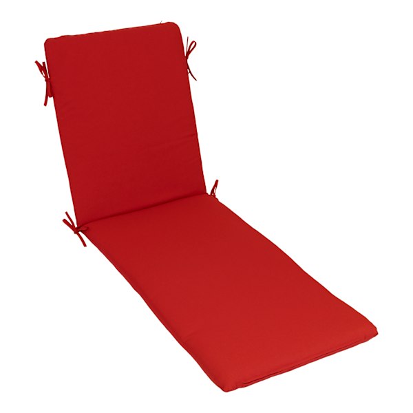 Cherry Canvas Outdoor Chaise Lounge Cushion