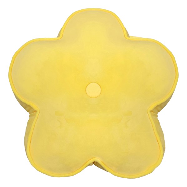 Tiny Dreamers Yellow Flower Shaped Squishy Pillow, 18x5