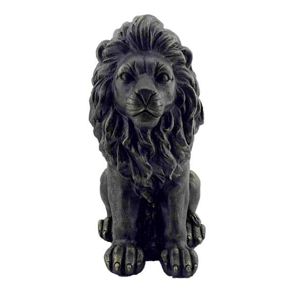 Lion Outdoor Garden Statue, Small