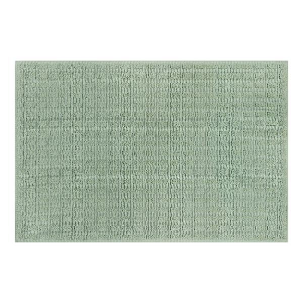 Honeybloom Woven Square Desert Sage Bath Rug, 20x30