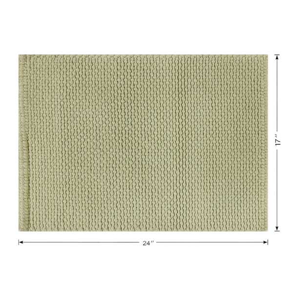 Honeybloom Sage Braided Cotton Bath Rug, 17x24