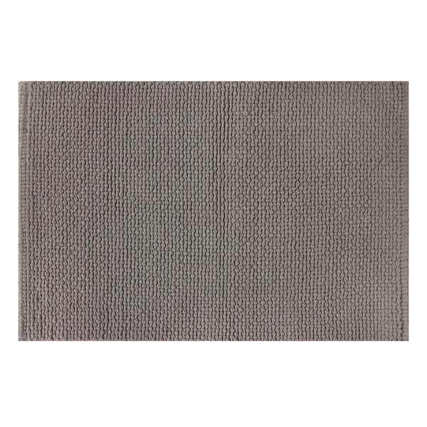 Honeybloom Dark Grey Braided Cotton Bath Rug, 20x30
