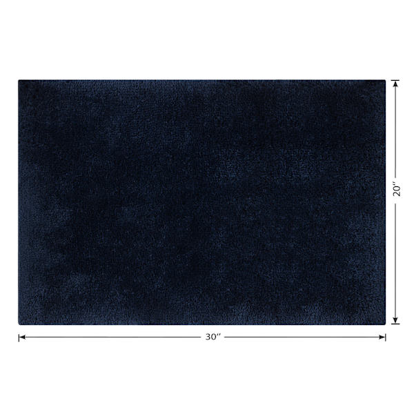 Providence Navy Blue Primasoft Plus Bath Rug, 20x30