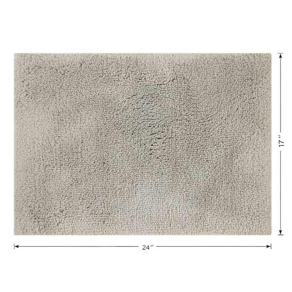 Providence Grey Primasoft Plus Bath Rug, 17x24