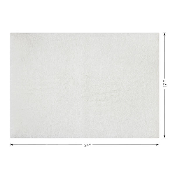 Providence White Primasoft Plus Bath Rug, 17x24