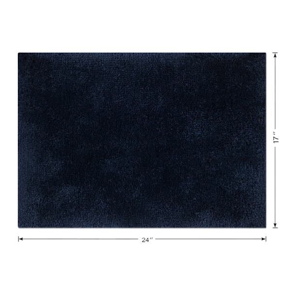 Providence Navy Blue Primasoft Plus Bath Rug, 17x24