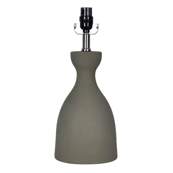Matte Green Ceramic Medium Table Lamp Base, 17"
