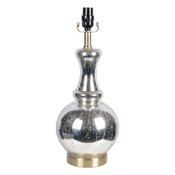 Providence Mercury Glass Tiered Medium Table Lamp Base, 19"