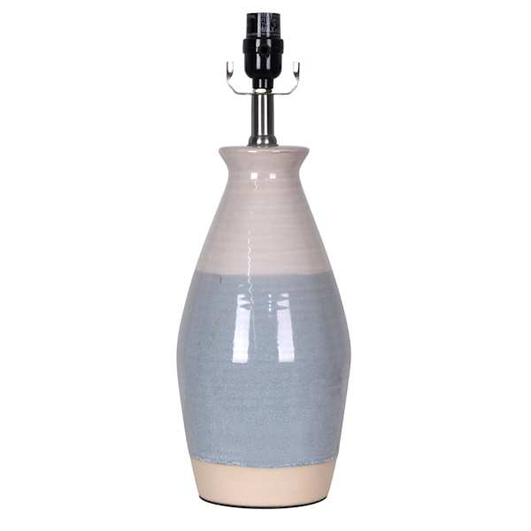 Ty Pennington Tri-Colored Neutral Ceramic Medium Table Lamp Base, 17"