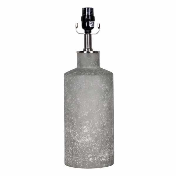 Ty Pennington Grey Sea Glass Medium Lamp Base, 17.5"