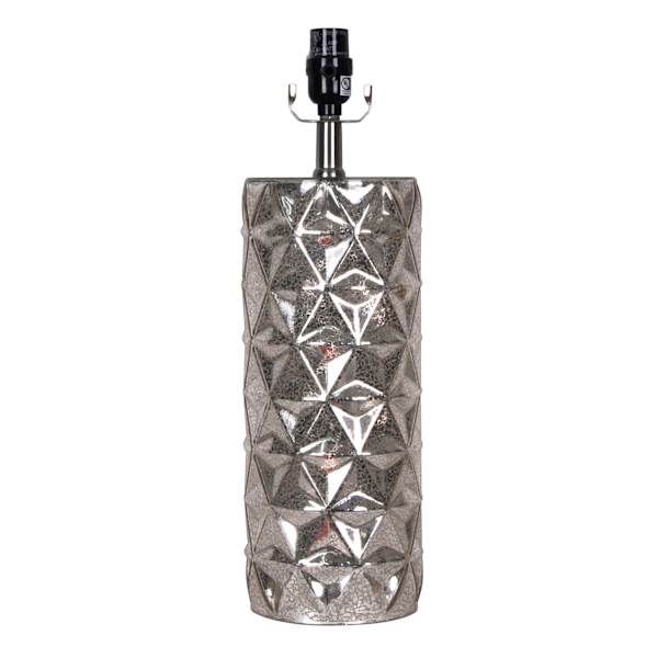Tracey Boyd Metallic Glass Textured Lamp Base, 18.5"