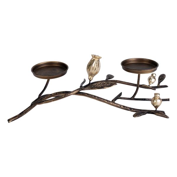 Providence Branch Metal Candle Holder, 19"