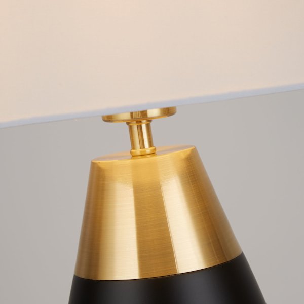 Black and gold touch lamp outlet