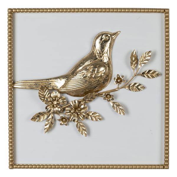 Providence Bird Metal Wall Decor, 16"