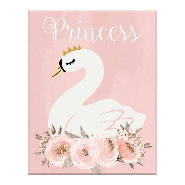 Tiny Dreamers Swan Princess Canvas Wall Art, 11x14